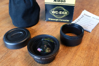 Nikon WC-E68 wide angle 0.68x converter