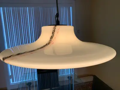 Luminaire suspendu vintage en verre de Murano de Peill & Putzler, View more
