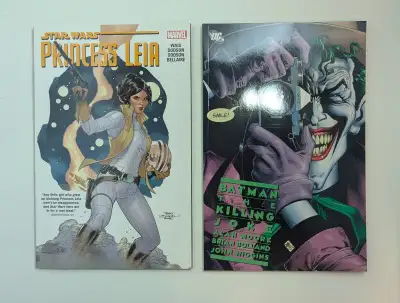2 Graphic novels sold as a lot. Star Wars Princess Leia by Marvel Comics and Batman The Killing Joke...