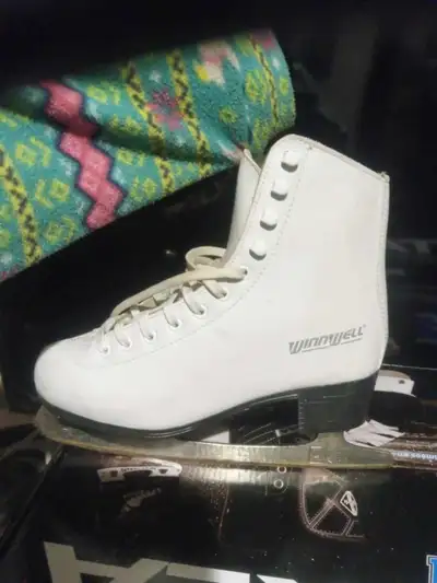 Used 2 times like NEW! Winnwell Ice Skates, View more