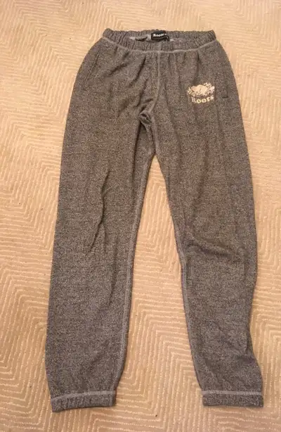 Roots sweat pants - women’s size XS. Salt and pepper black and white. $20 each. Excellent condition!...