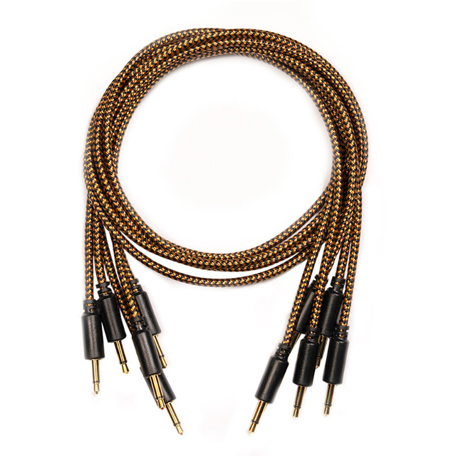 EURORACK PATCH CABLES 3.5mm mono Gold Plated Connectors dans Matériel audio professionnel  à Ville de Montréal - Image 3