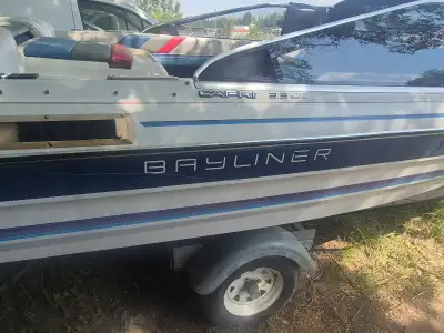 Great boat for sale needs a small window but doesn't effect how it drives and floats comes with fish...