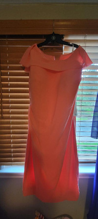 New Chiffon Coral Dress Size 14