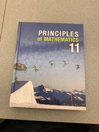 Principles of mathematics 11 math 20-2 textbook with access code