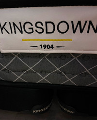 Kingsdown king size bed and box springs with metal frame $200