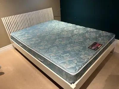 Queen bed with mattress , View more