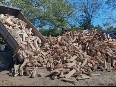 Get ready to cozy up with this generous load of seasoned firewood, perfect for those chilly evenings...