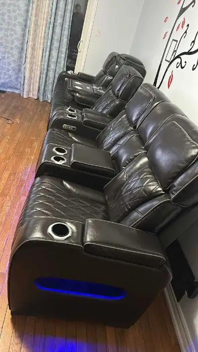 Leather Home Theatre Seating, View more