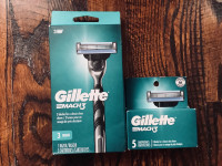 Gillette Mach 3 Handle and 8 Razor Blades Bundle 