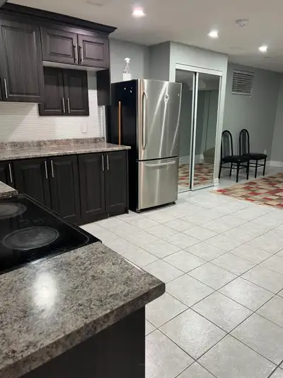 One-bedroom legal basement for rent in Brampton near the intersection of McLaughlin & Ray Lawson fro...
