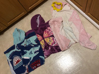 3 Toddler Towels with Hoods $10