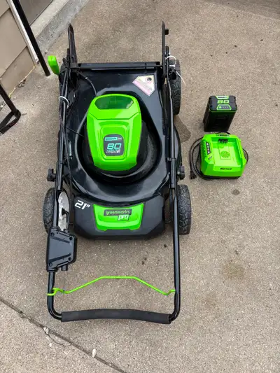 Cordless Lawn Mower – Battery & Charger Included, View more