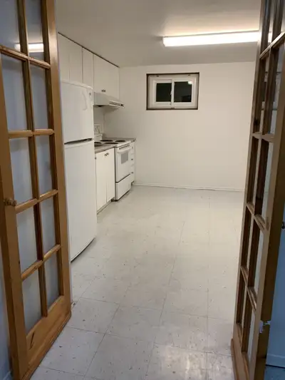 This is a private room for rent in a two-bedroom basement apartment located between Birchmount & Law...