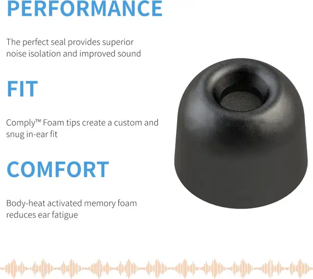 Comply TrueGrip Pro Memory Foam Earphone Tips for Earbuds547962636814919682