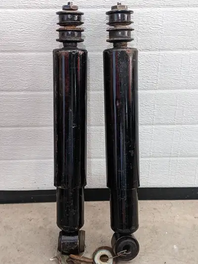 2 HD GM OEM fluid type shocks GM # 51630160 . 1980's front 65 - 75 series trucks. Double action 16in...