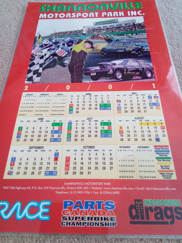 Shannonville Race Track Poster.......2001 in Other Parts & Accessories in Kingston - Image 4