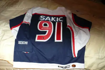 joe sakic signed 2000 all-star game jersey, View more
