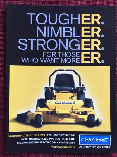 2006 Cub Cadet Residential Zero-Turn Rider Original Ad, View more