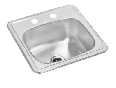 New Wessan Stainless Steel Drop-In Bar Sink 15 x 15 x 6 $150, View more