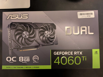 ASUS Dual GeForce RTX 4060 Ti OC Edition 8GB (With Original Box), View more