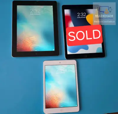 2 old iPads: iPad 3 and iPad Mini 1 - Great for Kids!, View more