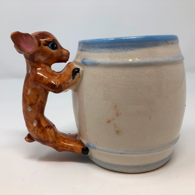 Vintage Children’s Milk Mug Deer Handle in Arts & Collectibles in Kitchener / Waterloo - Image 3