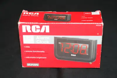 RCA RCD30 DIGITAL ALARM CLOCK WITH 1.4" LED DISPLAY NEW, View more