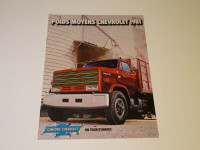 Brochure Catalogue Camion Chevrolet 1981