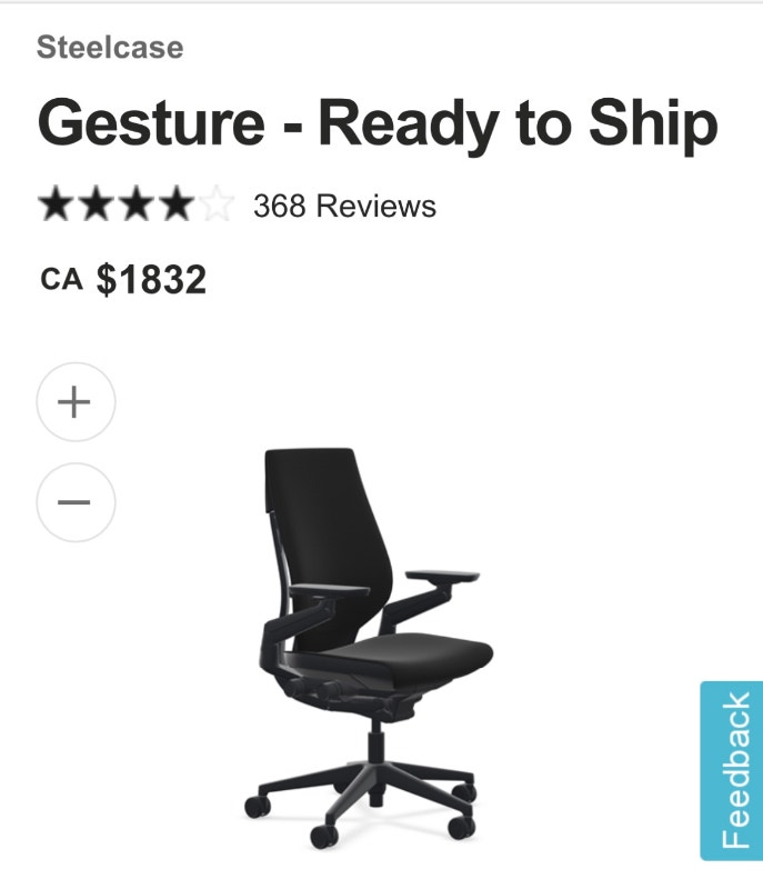 STEELCASE GESTURE CHAIR Chairs & Recliners City of Toronto Kijiji