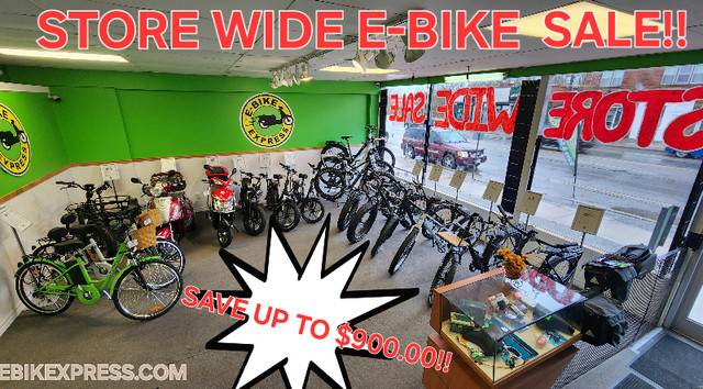 STORE WIDE E-BIKE SALE SAVE $400! dans Vélos électriques  à Brantford