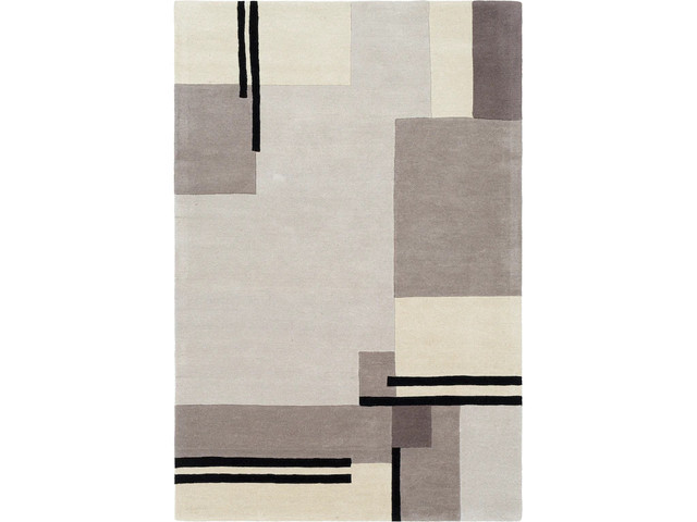 Brand new! WOOL Area Rug 2’ x 3’ Ivory/Black/Grey Geometric in Rugs, Carpets & Runners in Mississauga / Peel Region - Image 2