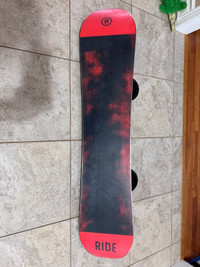 Snowboard with binding