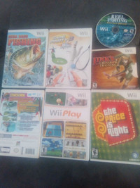 7 Nintendo Wii games.