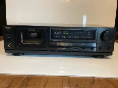 AIWA AD R470 STEREO AUTO REVERSE CASSETTE DECK HX PRO FULL LOGIC, View more