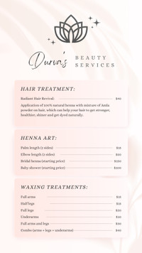 Durva's Beauty services 