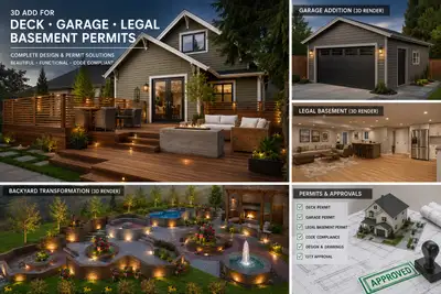 Deck • Garage • LegalBasement Permits, View more