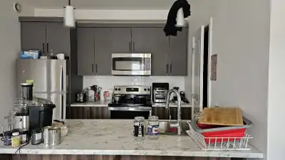 Brand New secure building close to downtown and walking trails. Perfect for young couple and their f...