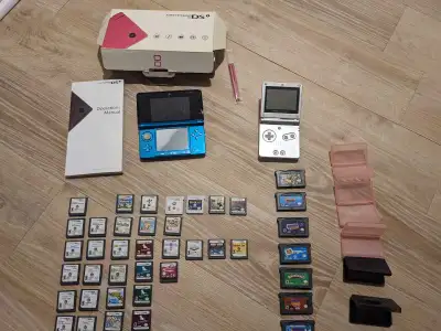 Nintendo 3DS +Gameboy advance SP + many games , View more