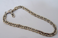 14K GOLD bracelet LOVELY unusual LINKS lobster clasp ITALY