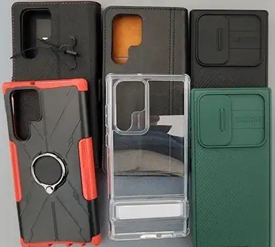 All cases Compatible with Samsung Galaxy S22 Ultra . Each case $10.