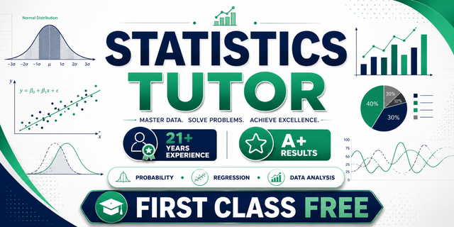 Statistics Tutor $30/hr | Make Every Concept Finally Click