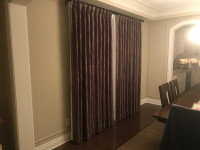Beautiful Custom Made Curtains (4 panels/ covers 2 windows)