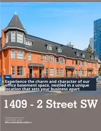OFFICE SPACE FOR RENT-LOCATION 1409 2ND STREET SW