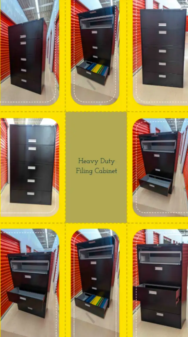 ️ 5 Drawer Filing Cabinet – Tall Office Storage Cabinet in Storage & Organization in City of Montréal - Image 2