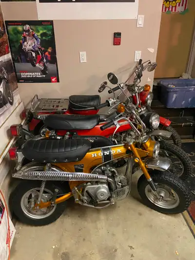 A nice collection of vintage Honda motorcycles. Unrestored with the original patina. In storage for...