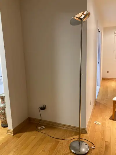 Floor lamp, silver, View more