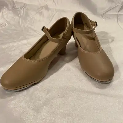New women’s size 7.5 Libert’s tan tap shoes , View more