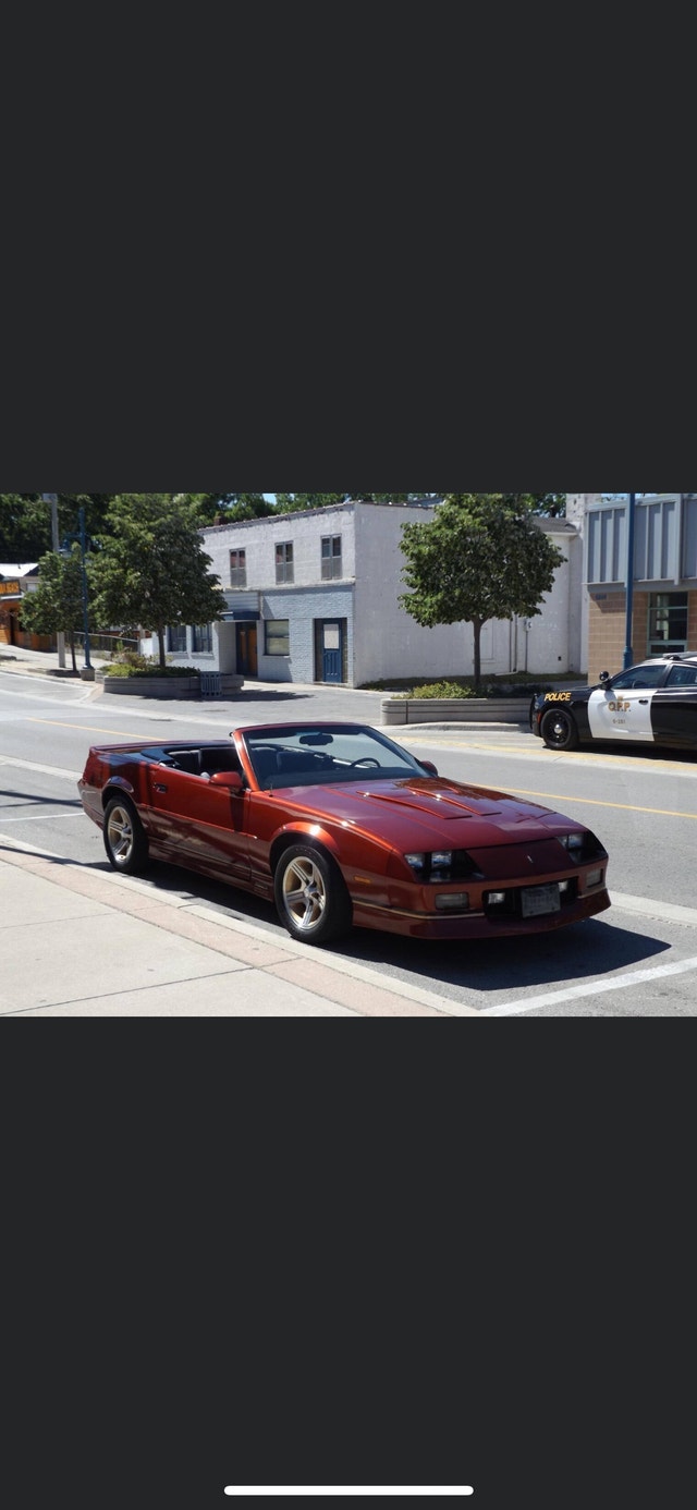 1988 Camaro Z28 Iroc Convertible Classic Cars Kelowna Kijiji
