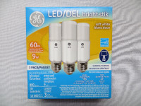 General Electric Bright Stik LED Bulbs Soft White 9W (60W)